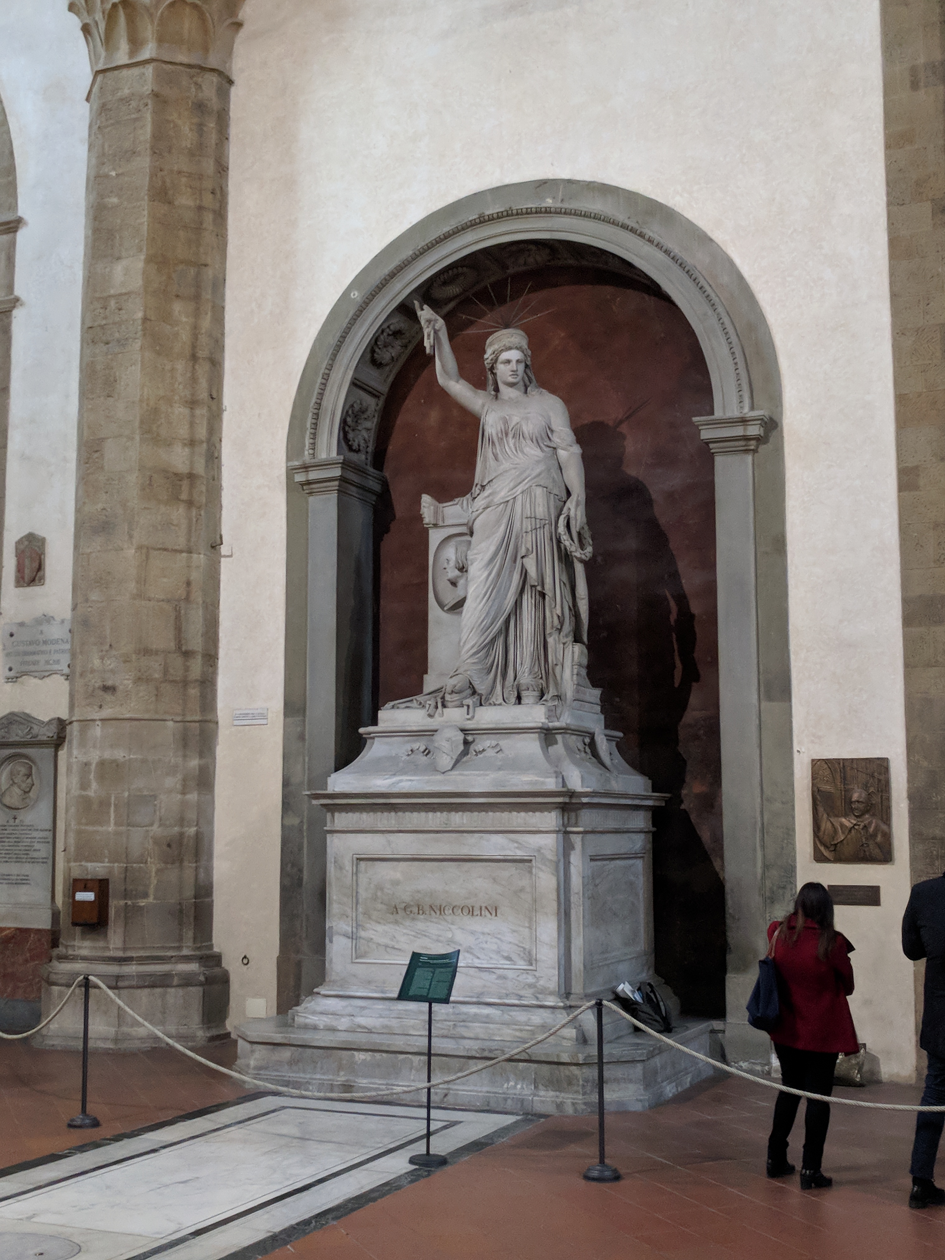 The Basilica di Santa Croce in Florence, the scanning setting